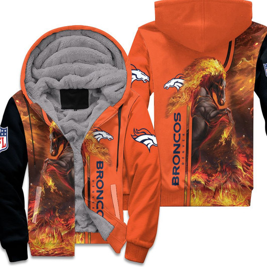 Denver Broncos Horse Nfl Fan For Fan 3D Fleece Hoodie