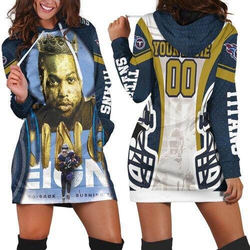 Derrick Henry King 22 Tennesee Titans Afc South Champions Super Bowl 2021 Personalized Hoodie Dress Sweater Dress Sweatshirt Dress