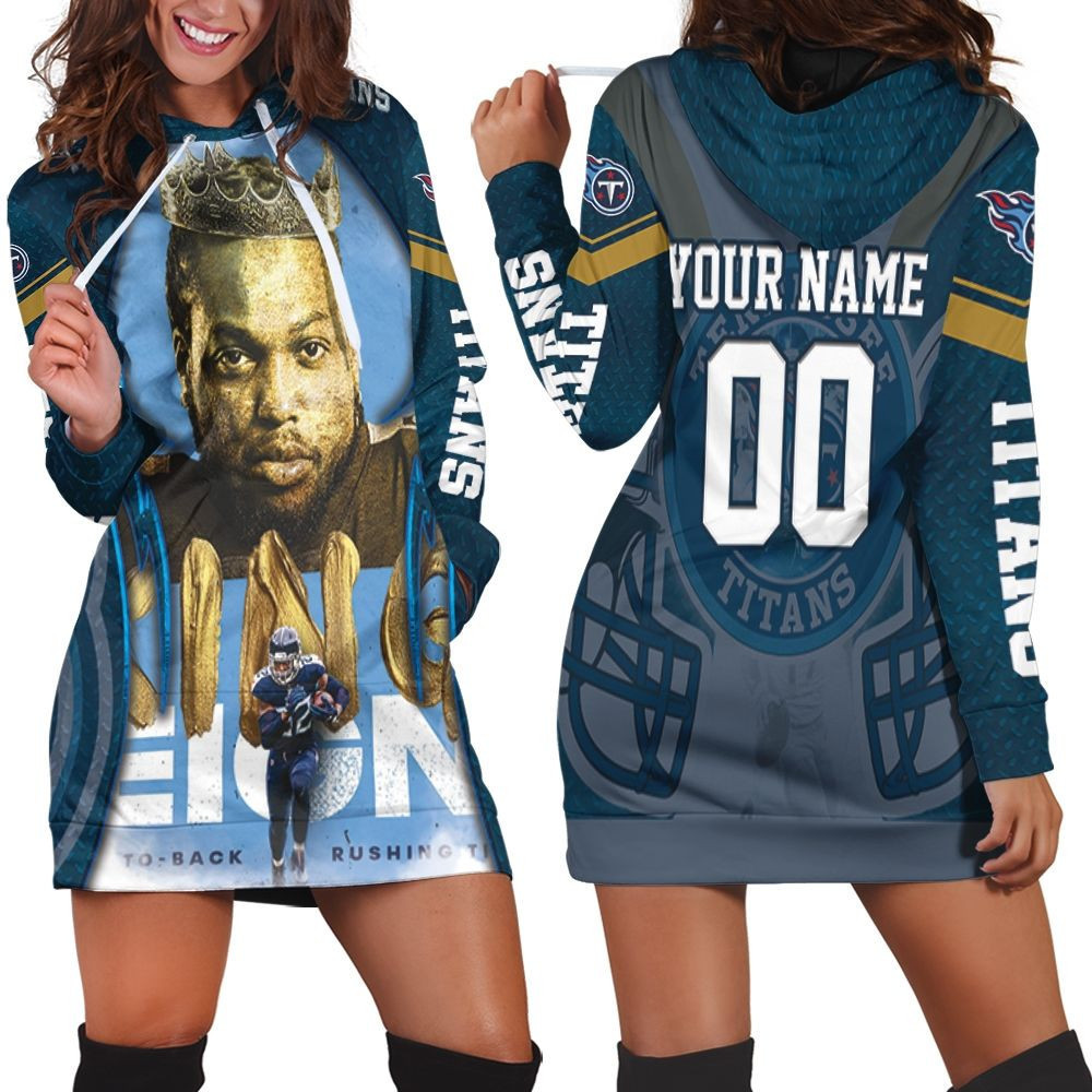 Derrick Henry King 22 Tennessee Titans Afc South Division Champions Personalized Hoodie Dress Sweater Dress Sweatshirt Dress