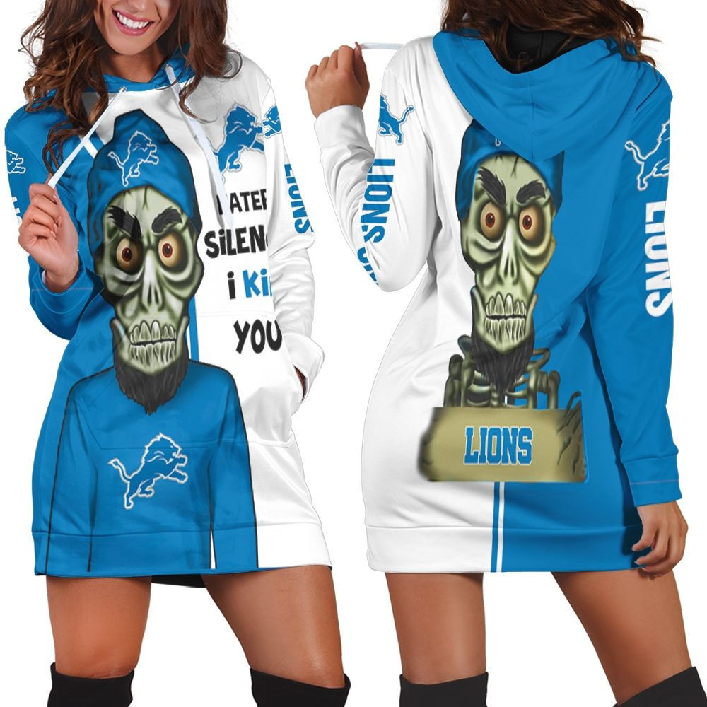 Detroit Lions Haters I Kill You 3d Hoodie Dress Sweater Dress Sweatshirt Dress