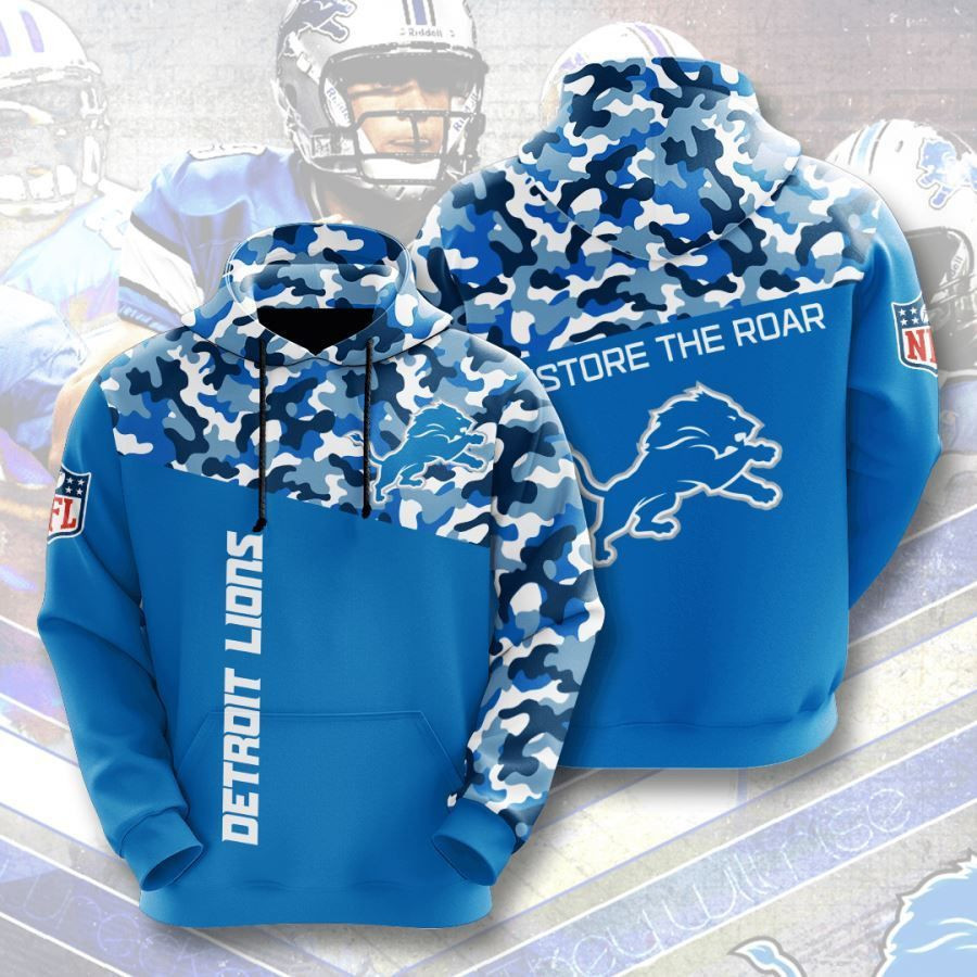 Detroit Lions No594 Custom Hoodie 3D All Over Print