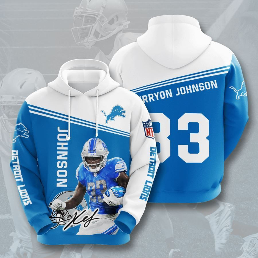 Detroit Lions No600 Custom Hoodie 3D All Over Print