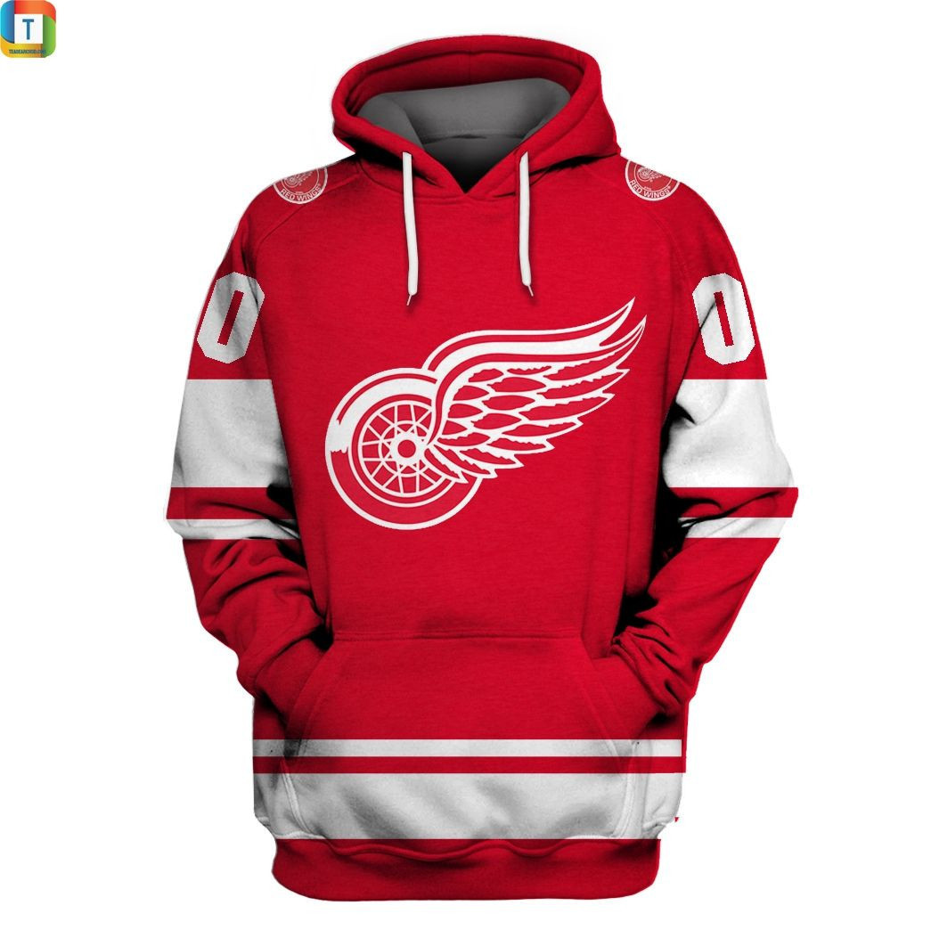 Detroit Red Wings NHL 3d All Over Print Hoodie