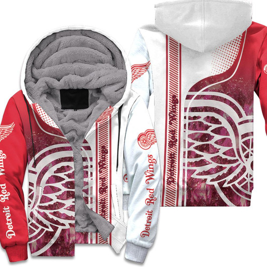 Detroit Red Wings Nhl 3D Fleece Hoodie