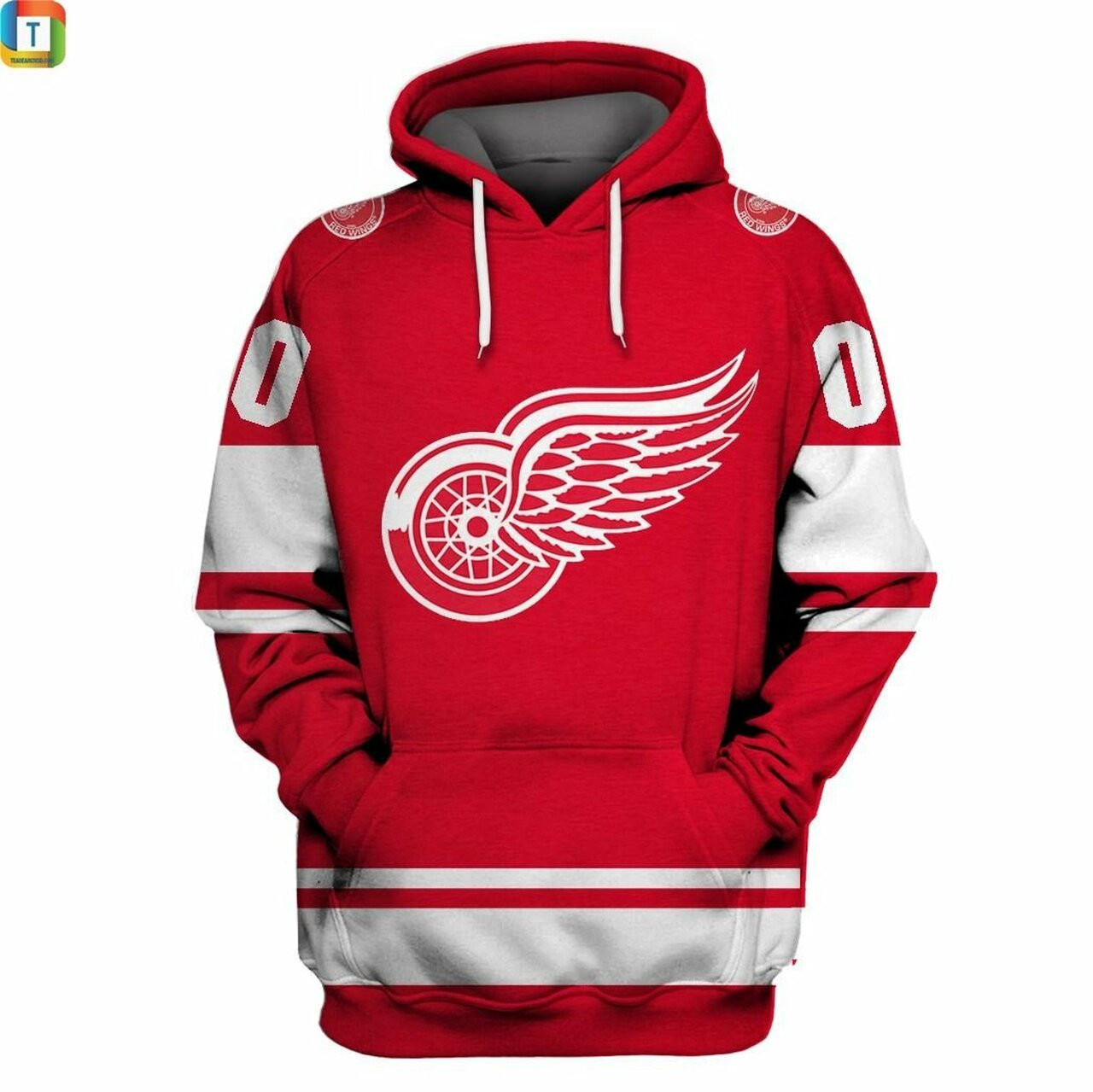 Detroit Red Wings Nhl 3d All Over Print Hoodie