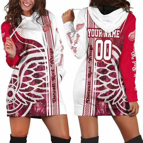 Detroit Red Wings Nhl 3d Hoodie Dress Sweater Dress Sweatshirt Dress