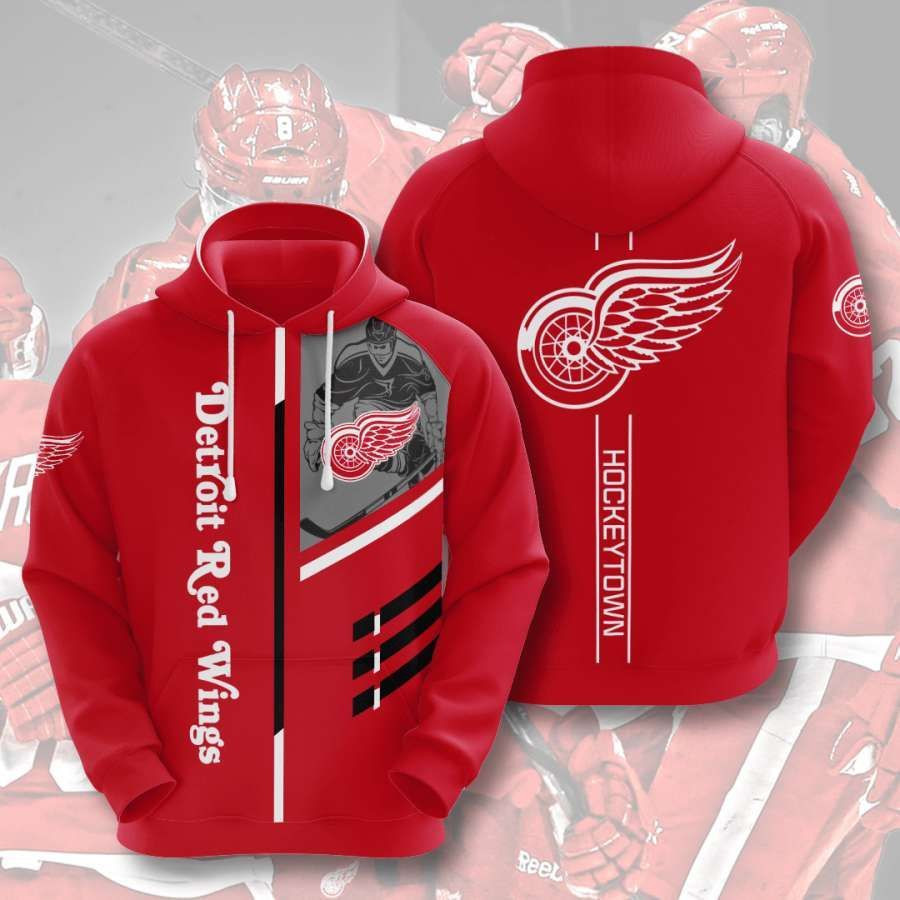 Detroit Red Wings No605 Custom Hoodie 3D All Over Print