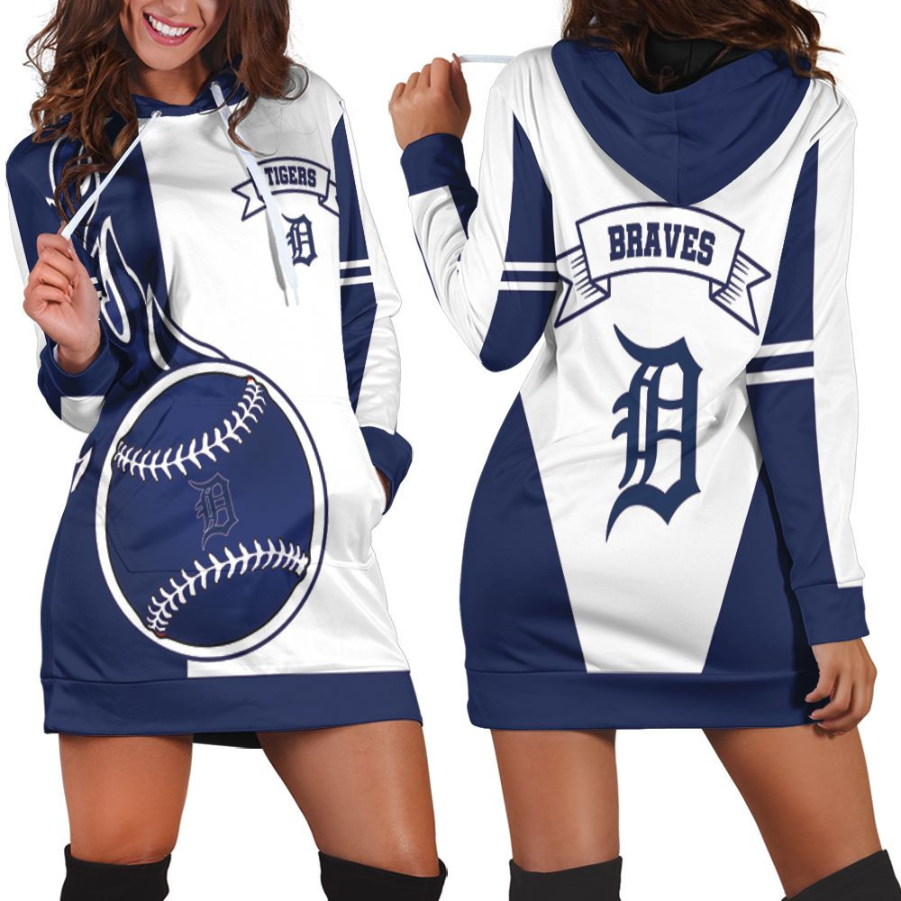 Detroit Tigers 3d Hoodie Dress Sweater Dress Sweatshirt Dress