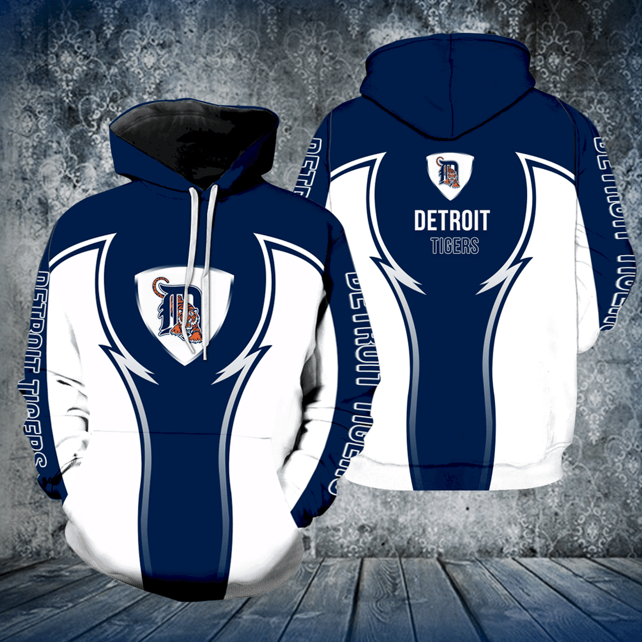 Detroit Tigers New All Over Print V1104 Hoodie