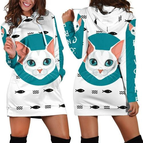 Devon Rex Hoodie Dress Sweater Dress Sweatshirt Dress 3d All Over Print For Women Hoodie