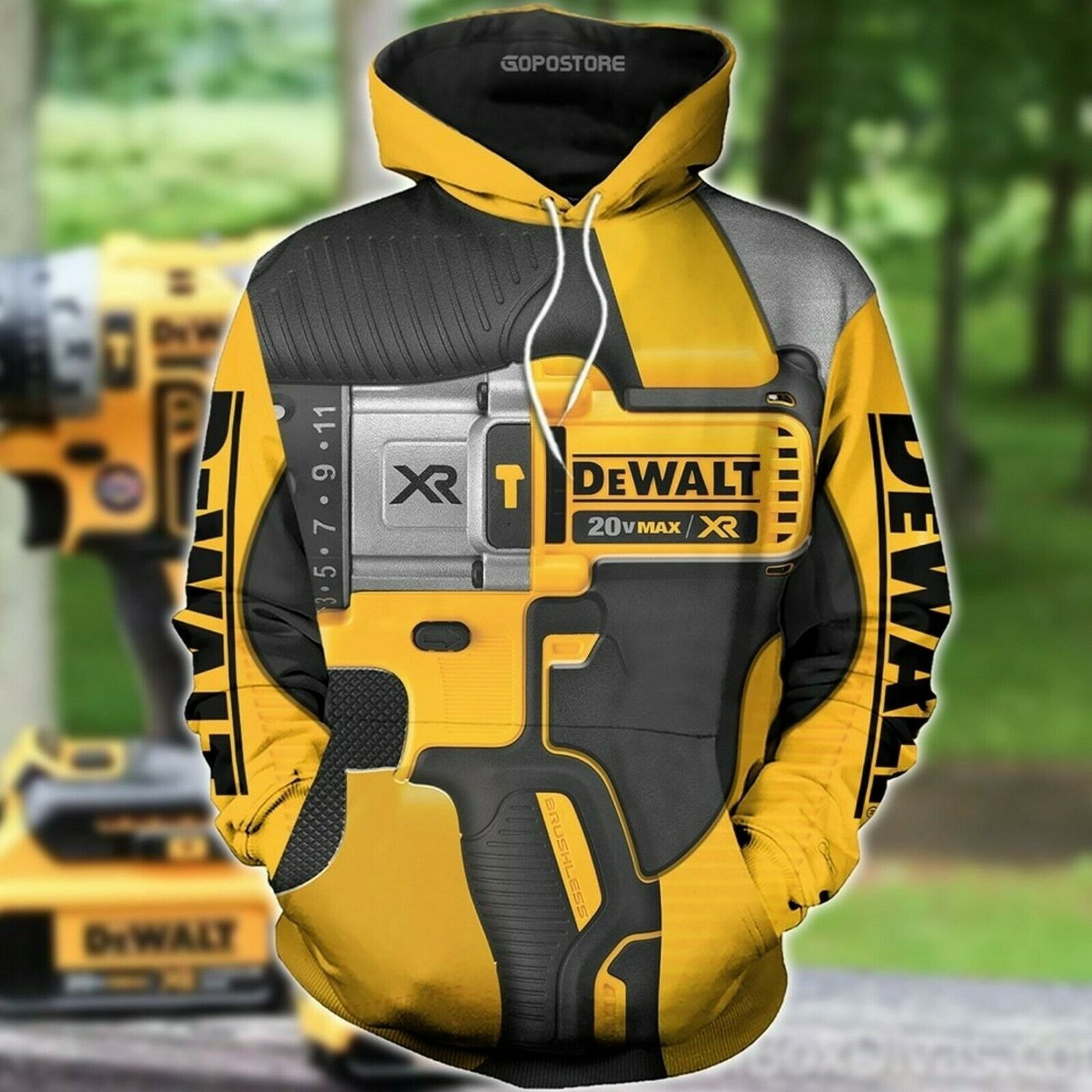 Dewalt XR Hoodie 3D All Over Prints Xmast