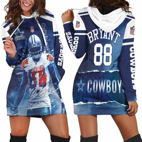 Dez Bryant 88 Dallas Cowboys Oklahoma State Cowboys 3d Hoodie Dress Sweater Dress Sweatshirt Dress