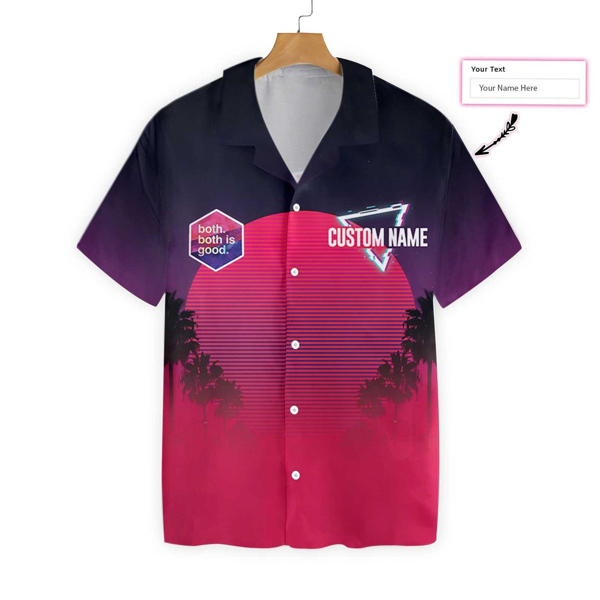 Difference Love LGBT Bixexual Custom Hawaiian Shirt