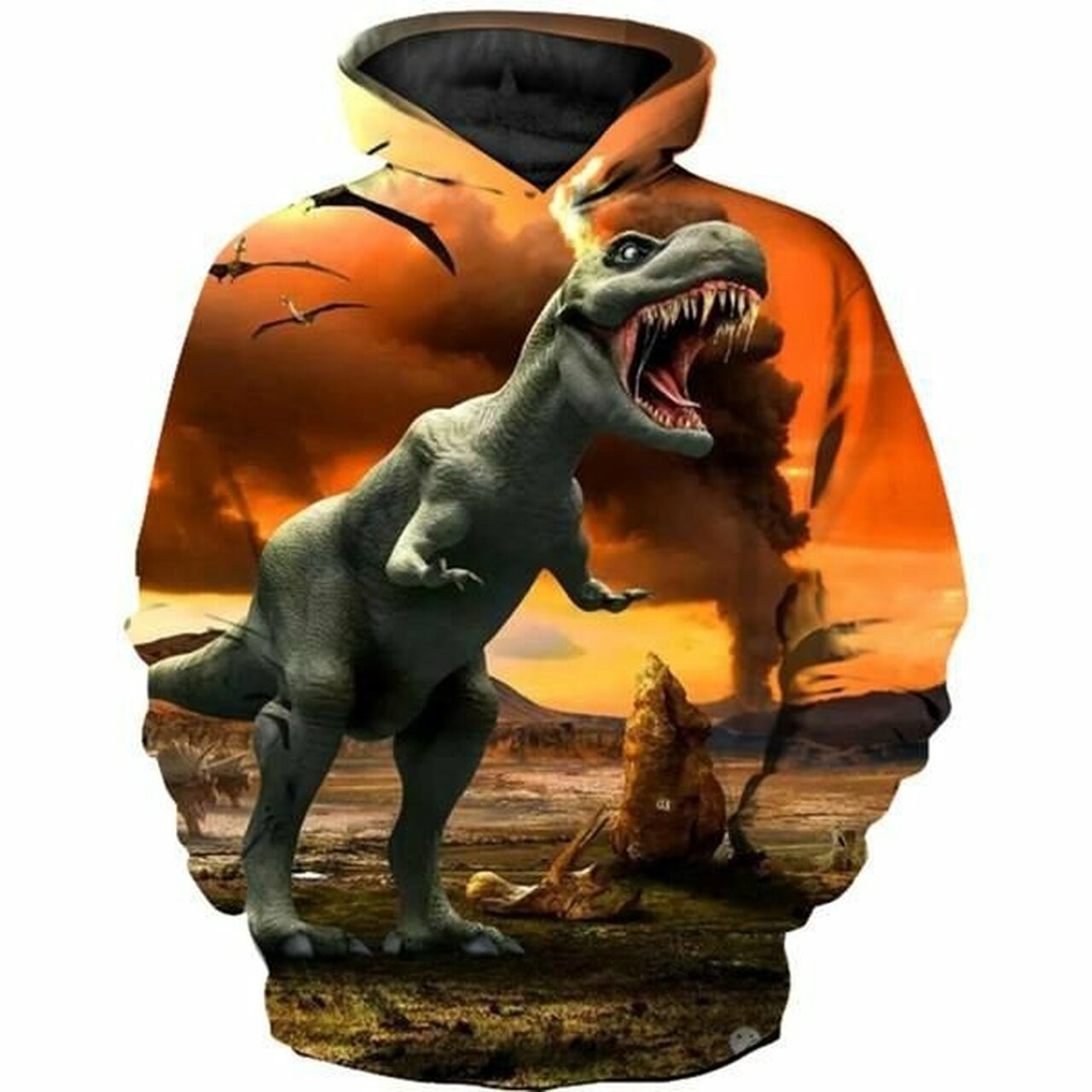 Dinosaur 3d All Over Print Hoodie