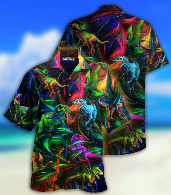 Dinosaurs Amazing Love Neon Limited - Hawaiian Shirt Hawaiian Shirt For Men