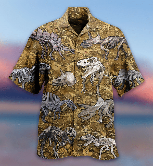 Dinosaurs Bone Style Limited Edition - Hawaiian Shirt - Hawaiian Shirt For Men