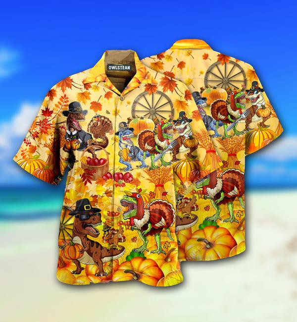 Dinosaurs Love Autumn Limited - Hawaiian Shirt - Hawaiian Shirt For Men