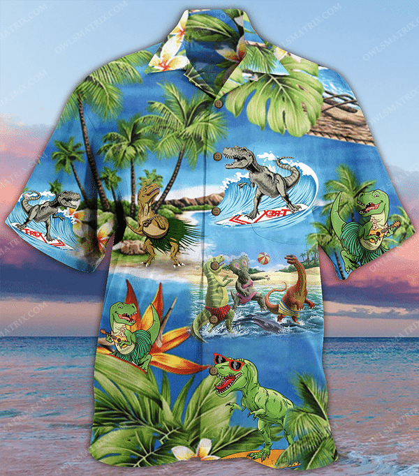 Dinosaurs Love Beach Limited - Hawaiian Shirt - Hawaiian Shirt For Men