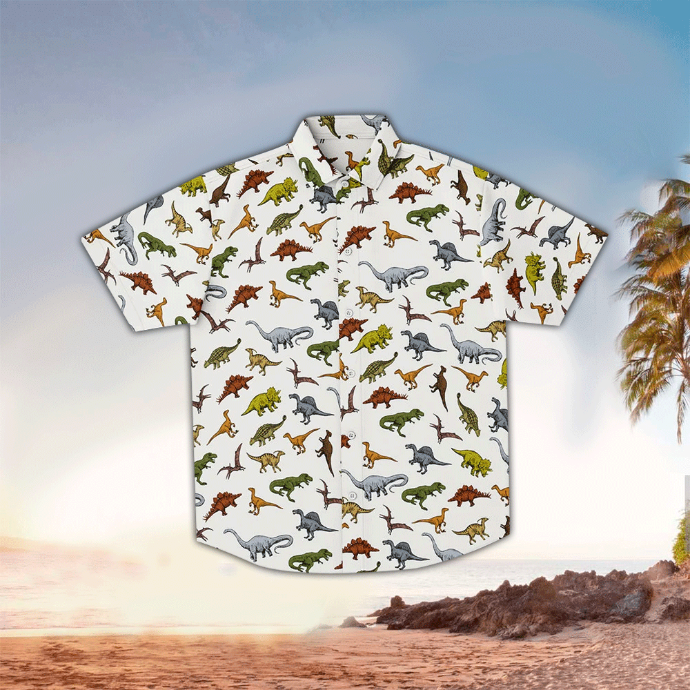 Dinosaurs Shirt Dinosaurs Hawaiian Shirt For Dinosaurs Lovers Shirt for Men and Women