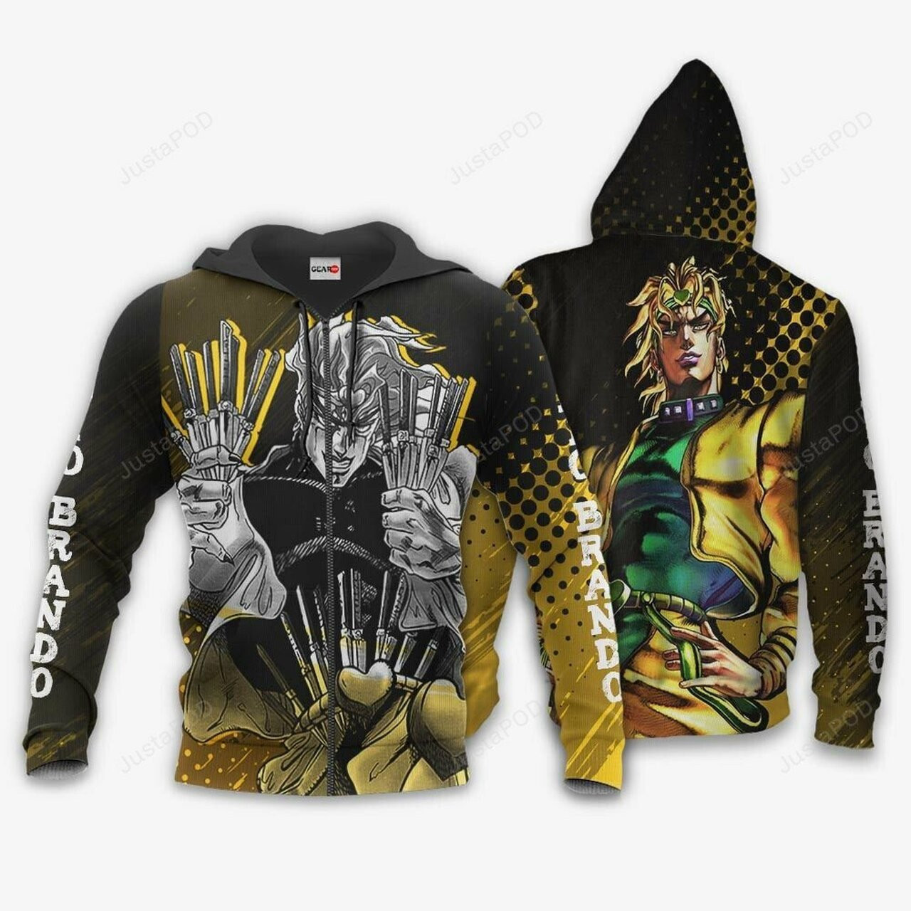 Dio Brando Jojos Bizarre Adventure Anime 3d All Over Print Hoodie, Zip-up Hoodie