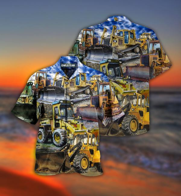 Dirt Never Hurt Bulldozer Limited - Hawaiian Shirt - Hawaiian Shirt For Men