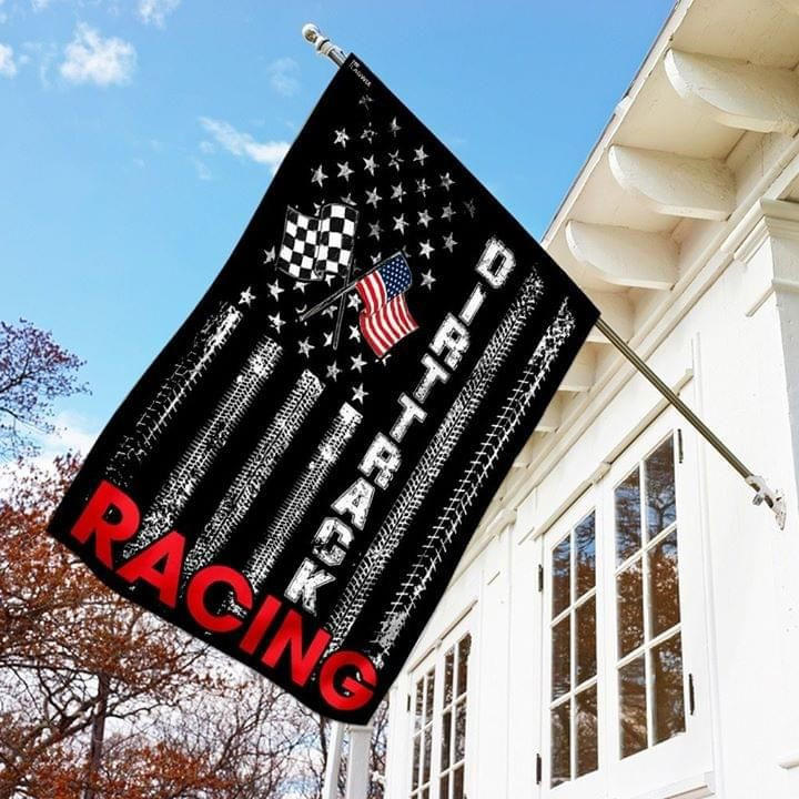 Dirt Track Racing Flag Garden Flag House Flag