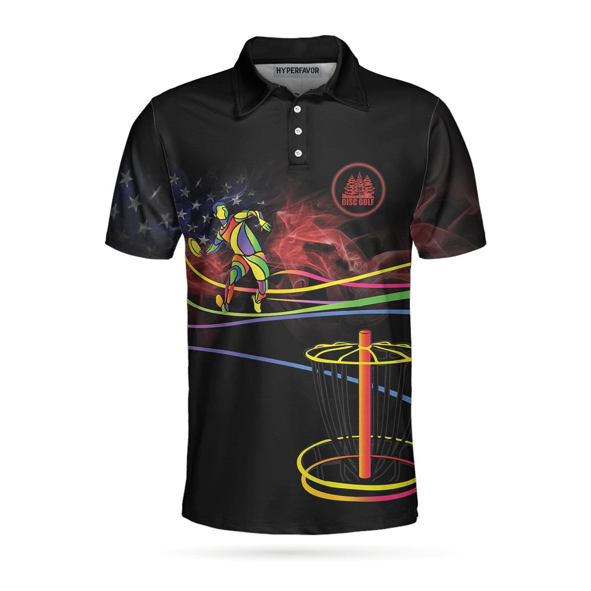 Disc Golf Is My Life V1 Polo Shirt Colorful Disc Golf Shirt Design For Male Best Disc Golf Attire