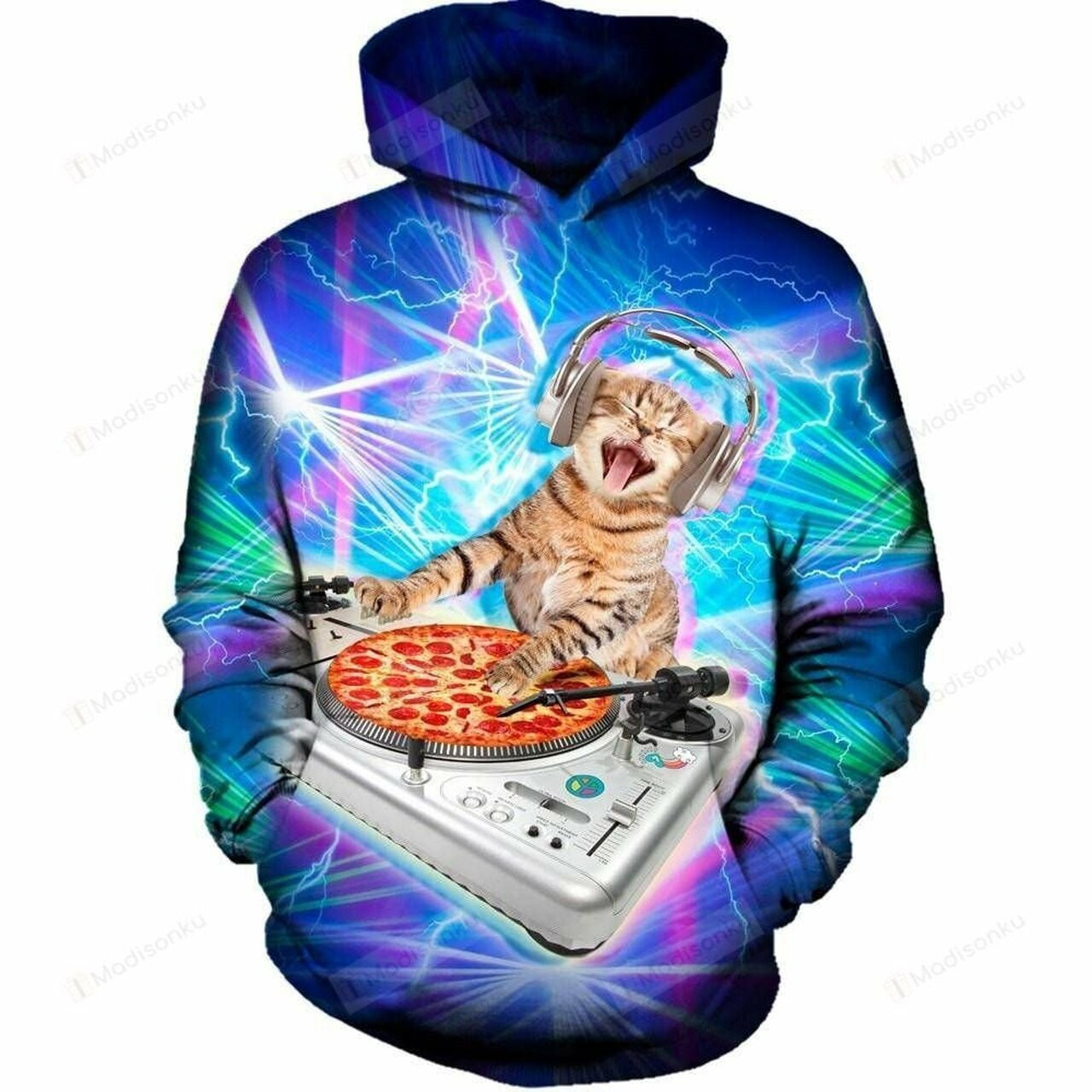 Dj Paws 3d All Over Print Hoodie