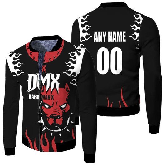 Dmx American Rapper Boxer Black Fleece Bomber Jacket