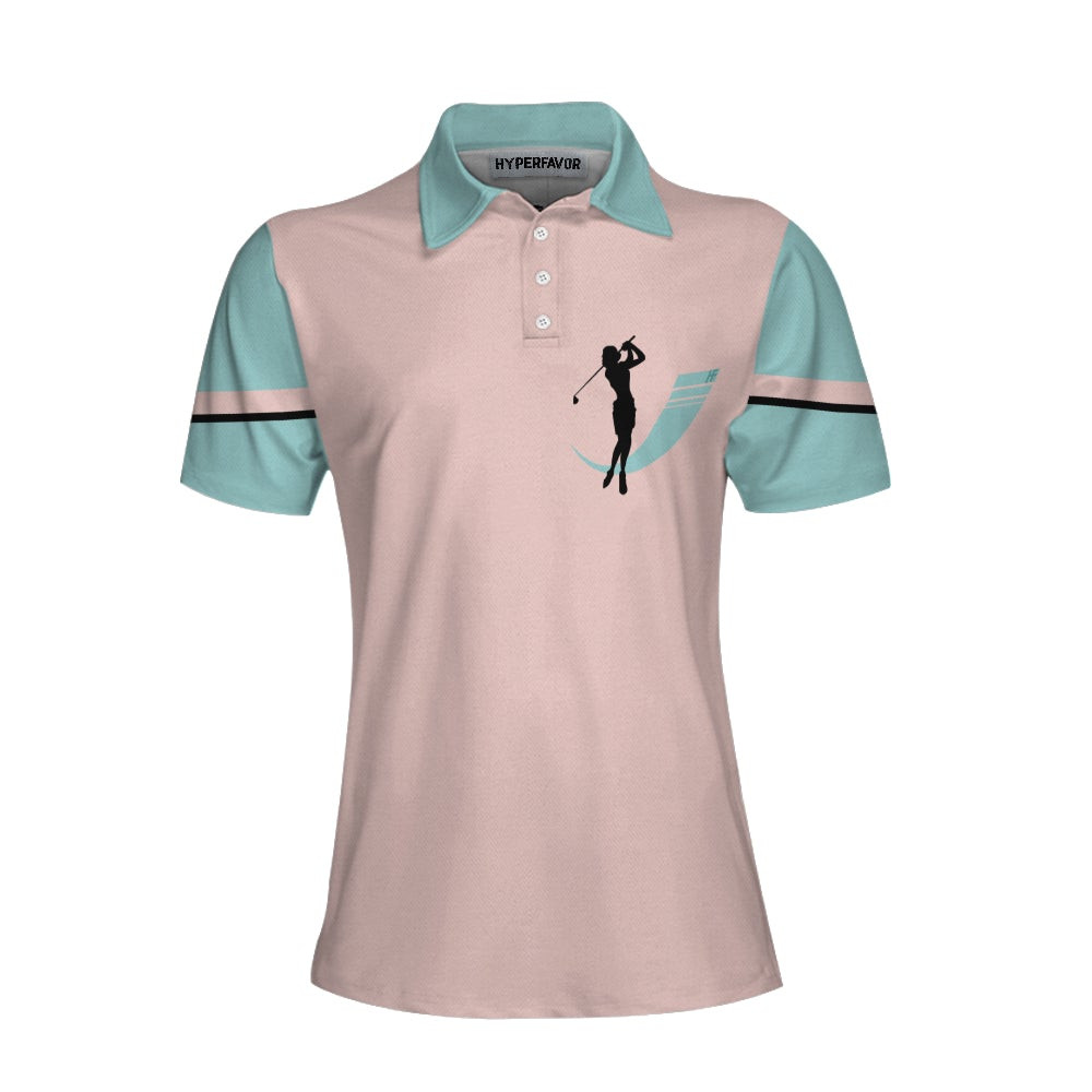 Do Not Make Me Use My Golfers Voice Golf Short Sleeve Women Polo Shirt Cool Golf Shirt For Ladies Unique Female Golf Gift