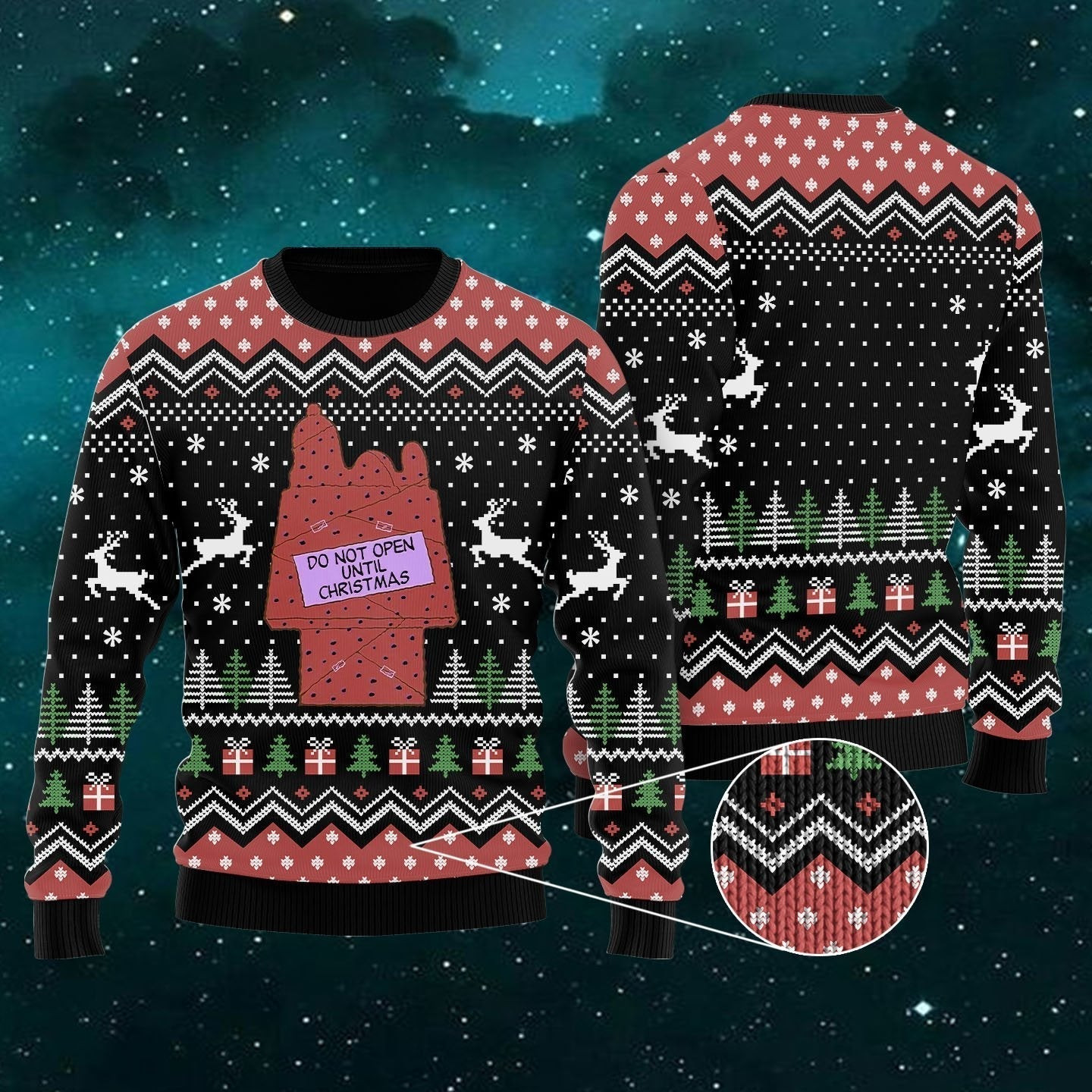 Do Not Open Until Christmas Ugly Christmas Sweater Ugly Sweater For Men Women