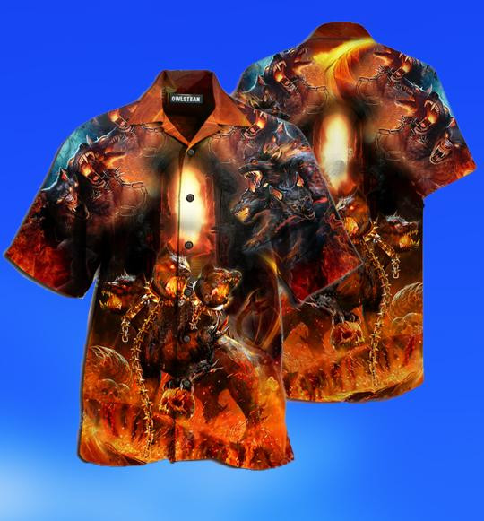 Dog Amazing Cerberus Greek Mythology Limited - Hawaiian Shirt Hawaiian Shirt For Men