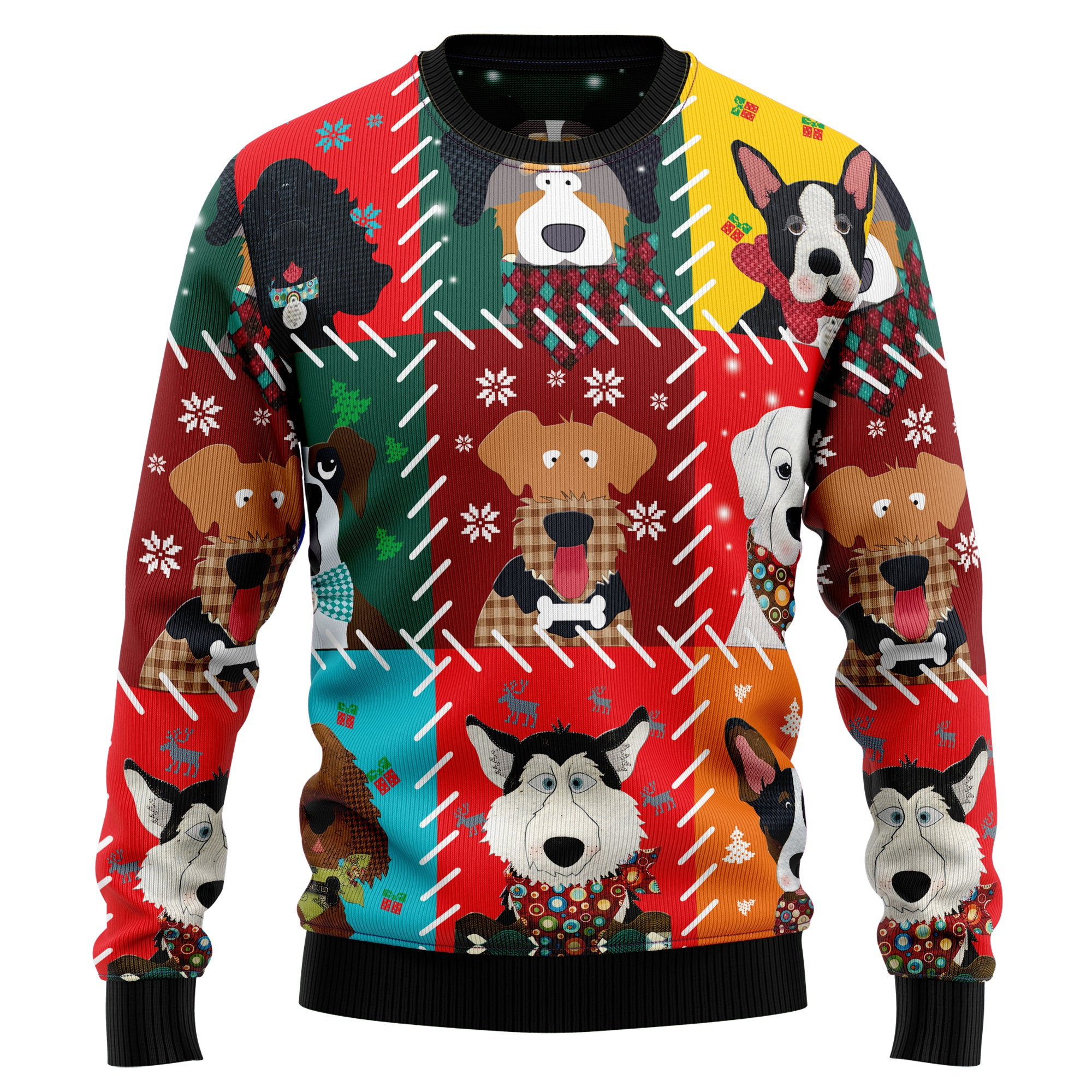 Dog Face Christmas Ugly Christmas Sweater