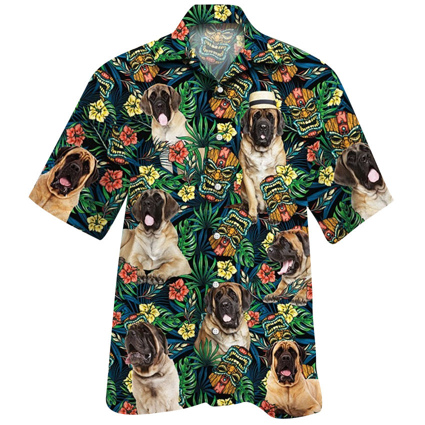 Dog Hawaiian Shirt Perfect Shirt Gift Ideas For English Mastiff Lover Shirt For Men and Women