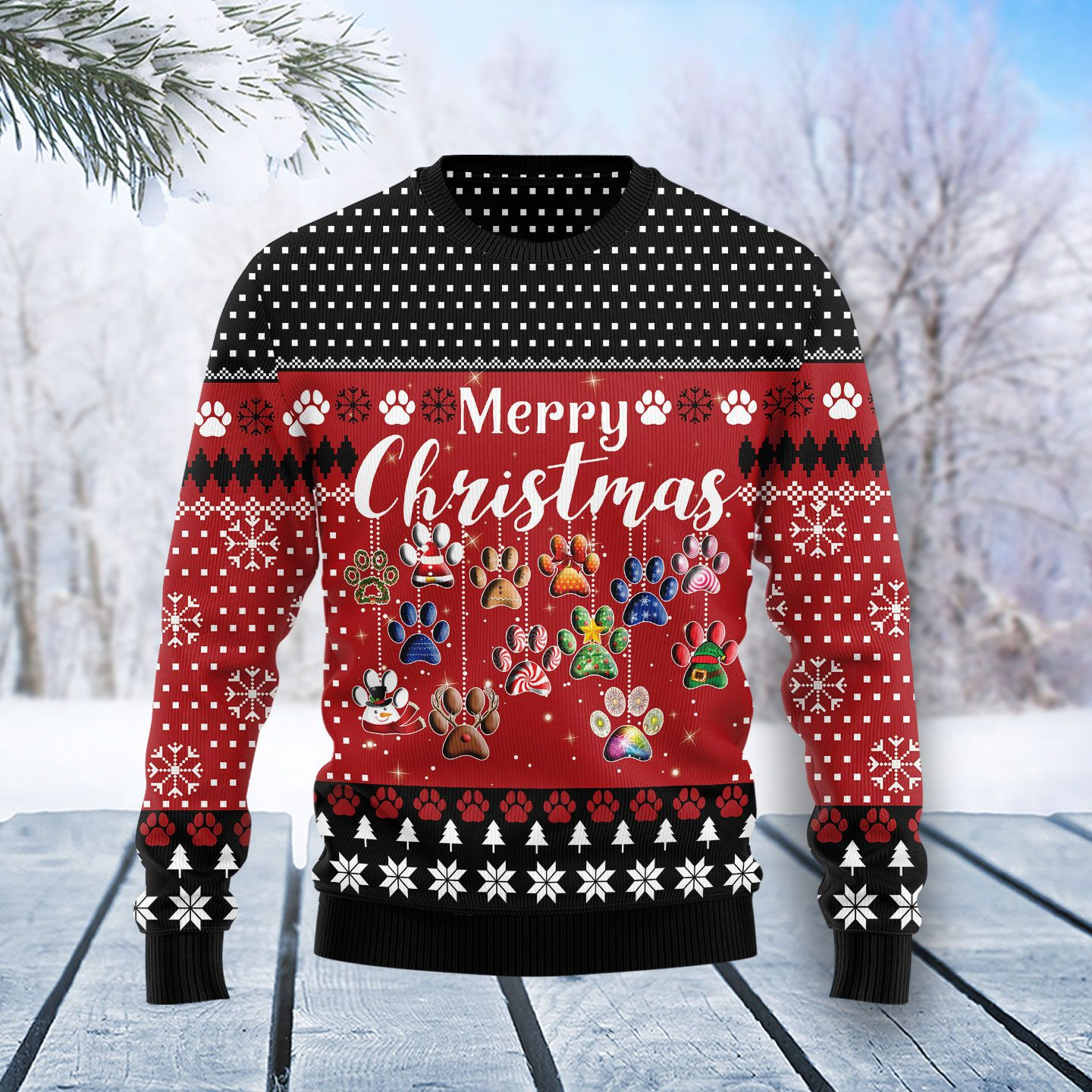 Dog Merry Christmas Ugly Christmas Sweater