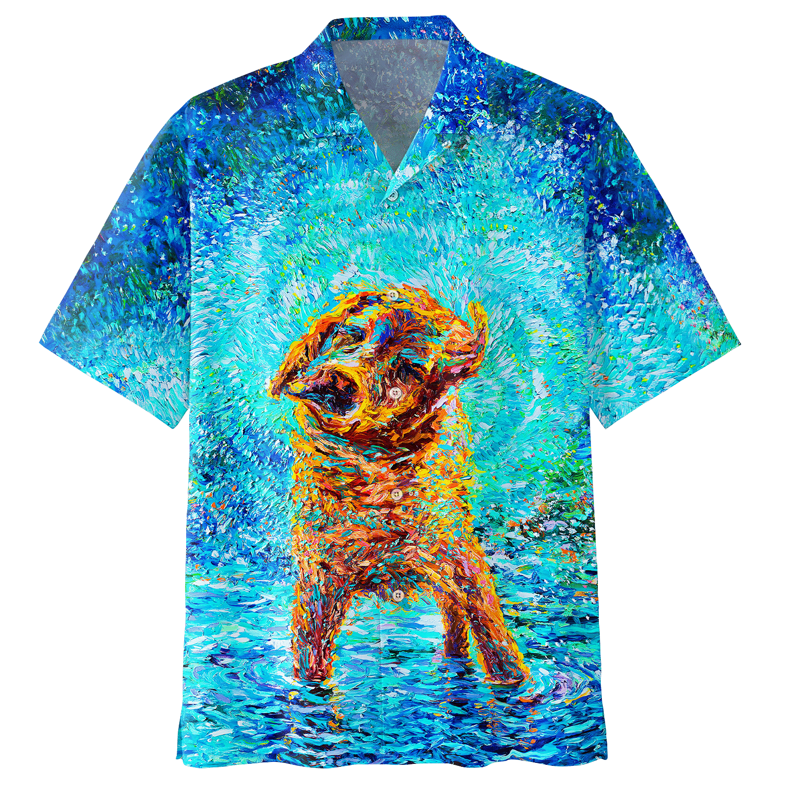 Dog Paint Hawaiian Shirt - NTL0403A-TK-03 For Men Women