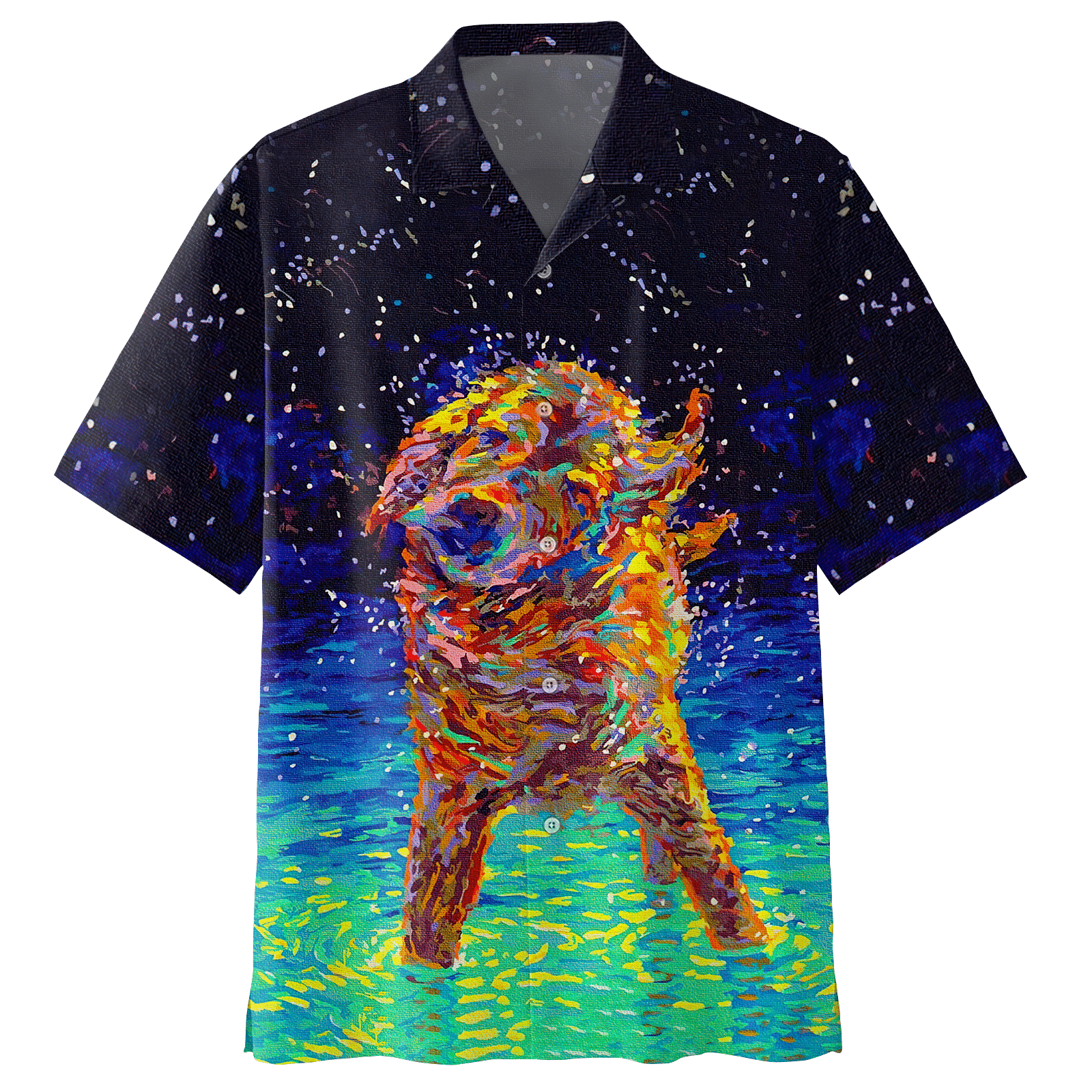 Dog Paint Hawaiian Shirt - NTL0403A-TK For Men Women