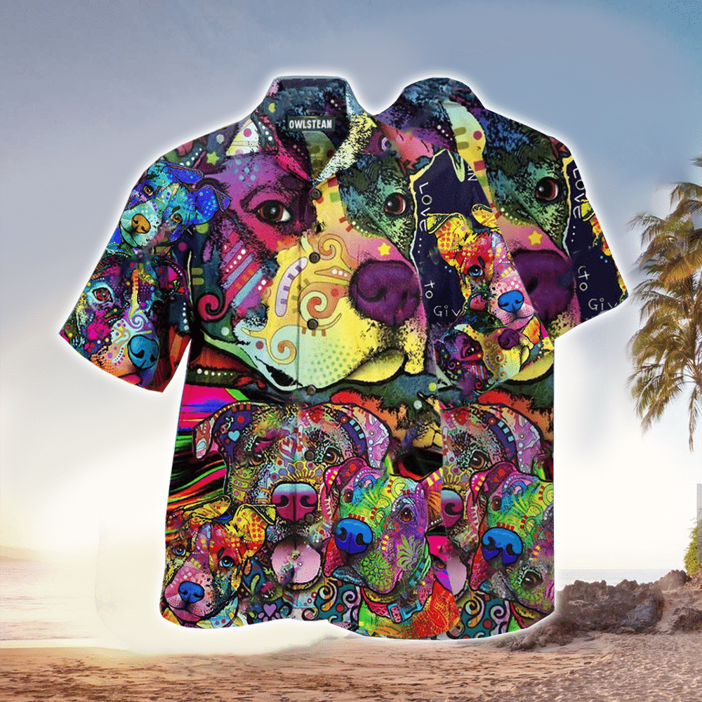 Dog PitBull Parents Edition Hawaiian Shirt for Men and Women