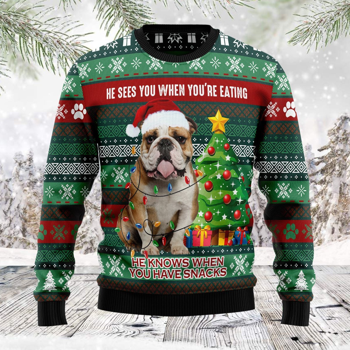 Dog Ugly Christmas Sweater