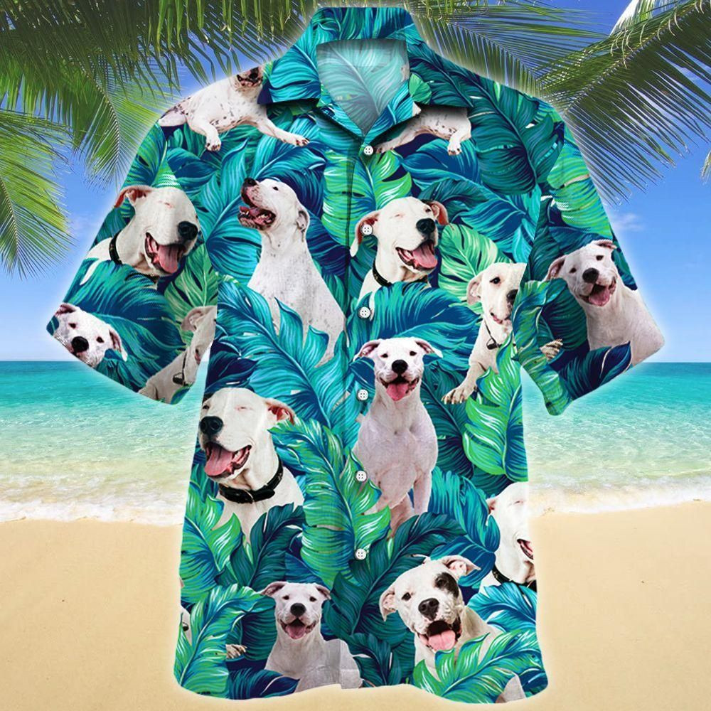 Dogo Argentino Dog Lovers Aloha Hawaiian Shirt Colorful Short Sleeve Summer Beach Casual Shirt For Men And Women