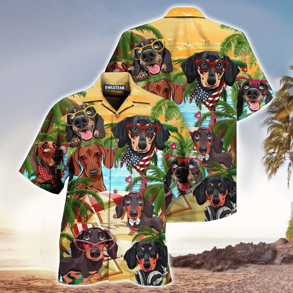 Dogs Dachshund Limited Hawaiian Shirt for Men and Women