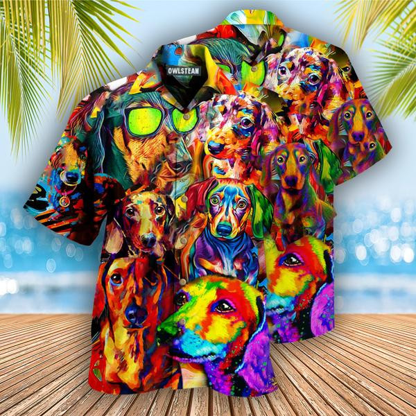 Dogs Is Better With A Dachshund Edition - Hawaiian Shirt - Hawaiian Shirt For Men