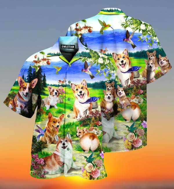 Dogs Life Is Better With A Corgi Limited Edition - Hawaiian Shirt - Hawaiian Shirt For Men