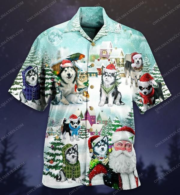 Dogs Merry Christmas Limited - Hawaiian Shirt - Hawaiian Shirt For Men
