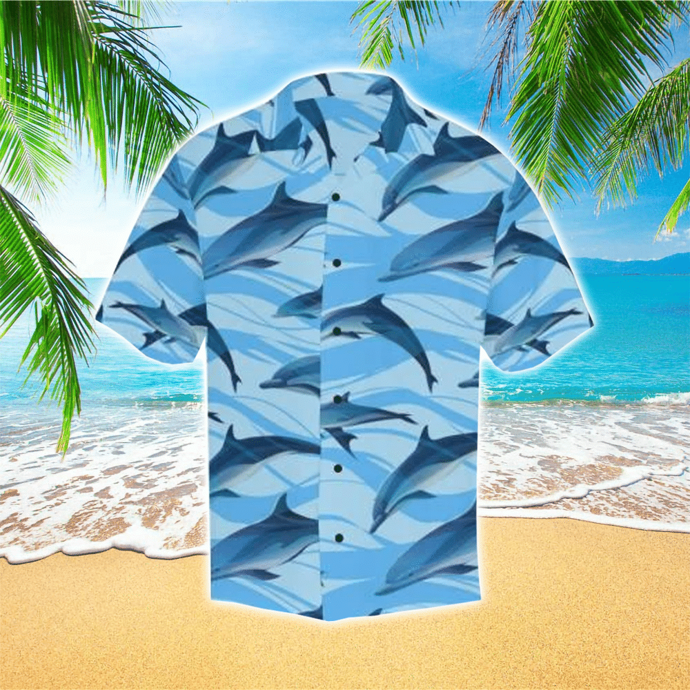 Dolphin Aloha Shirt Hawaiian Shirt For Dolphin Lovers Shirt for Men and Women
