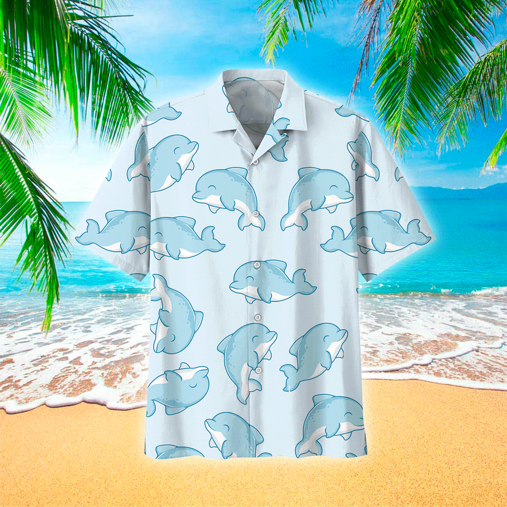 Dolphin Shirt Dolphin Hawaiian Shirt For Dolphin Lovers Shirt for Men and Women