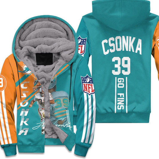 Dolphins Larry Csonka 3D T Shirt Hoodie Jersey Fleece Hoodie