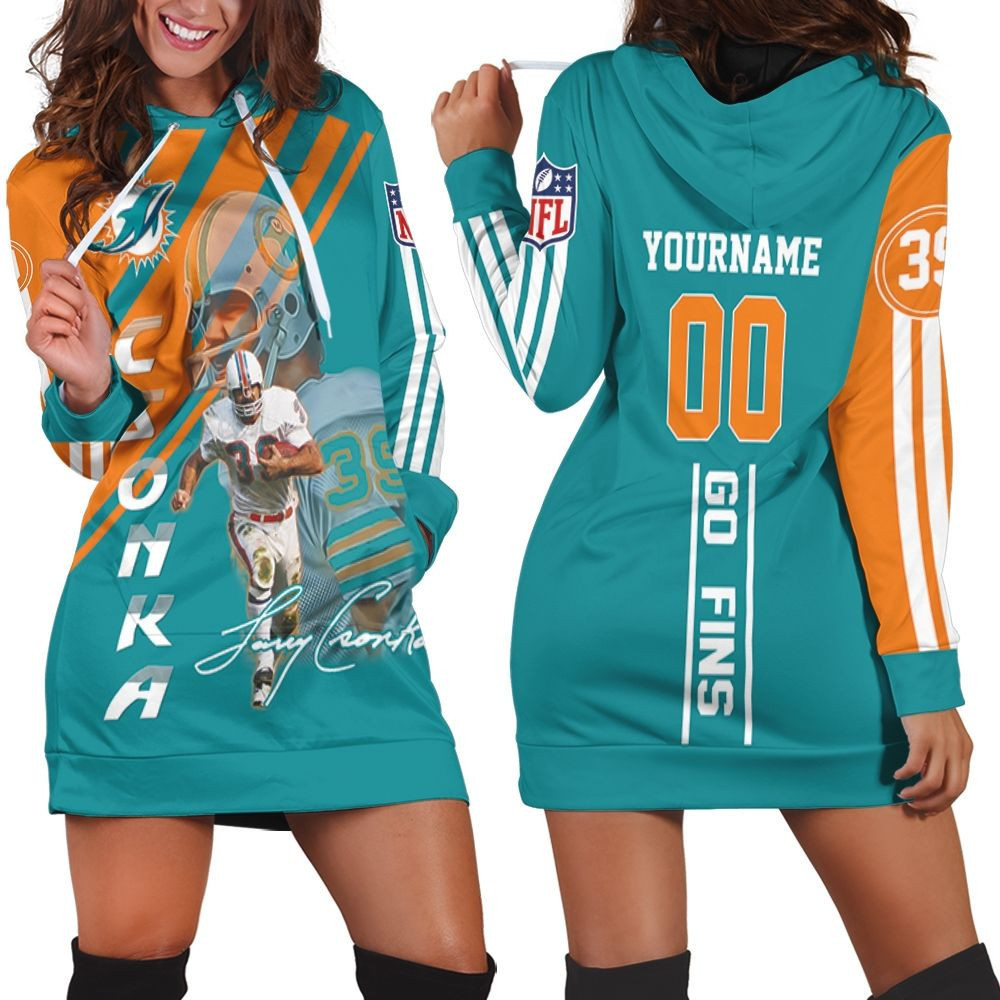 Dolphins Larry Csonka 3d Hoodie Dress Sweater Dress Sweatshirt Dress