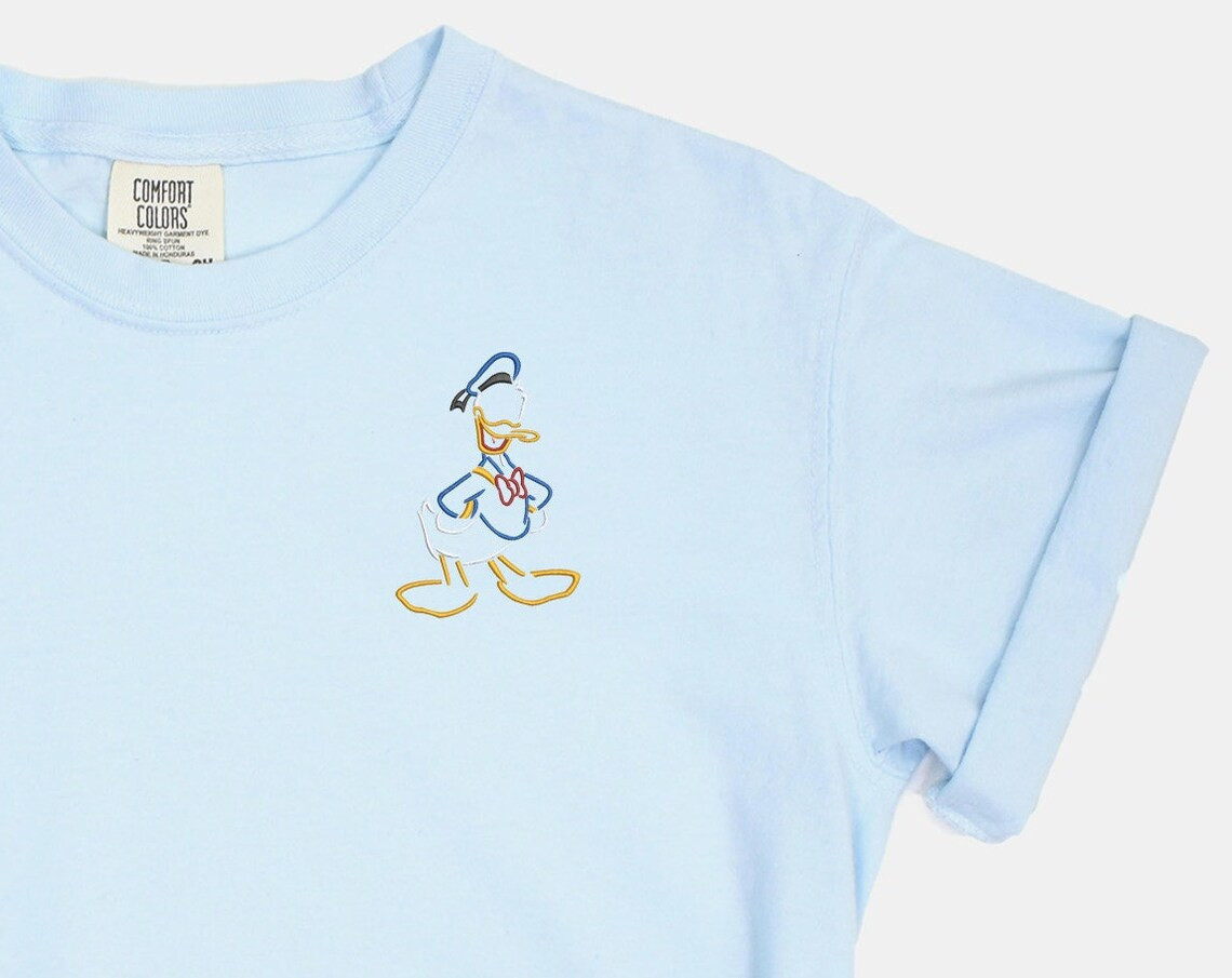 Donald Embroidered Tshirt Fab 5 Shirt Donald T Shirt Disney Princess Shirt Disney Tshirt Womens Disney Shirt