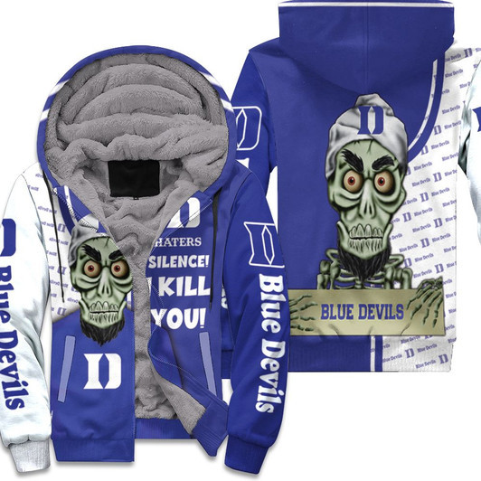 Done Duke Blue Devils Haters Silence The Dead Terrorist 3D T Shirt Hoodie Jersey Fleece Hoodie